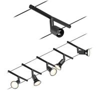 Paulmann 94446 Système complet d'éclairage sur câble GU5.3 noir (mat), chrome