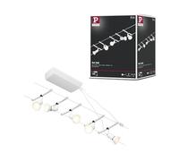 Paulmann 94458 CorDuo Set Système de Câbles Salt DC 5 x 10 watt max, Éclairage Extensible Blanc Mat Câble Matière Plastique GU5,3 Système de Câbles sans Ampoules