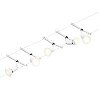Paulmann 94458 Système complet déclairage sur câble GU5.3 blanc mat, chrome