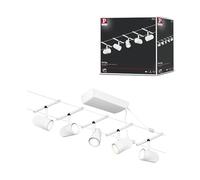 CorDuo Système sur câbles Cup Kit de base GU5,3 max. 5x10W 230/12V Blanc dépoli#Chrome