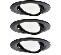 Paulmann 94471 Luminaire à LED encastrable jeu de 3 LED 18 W noir (mat)