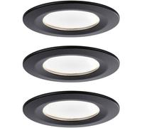 Paulmann Spot encastré LED Nova 3x6,5 W noir mat 94473