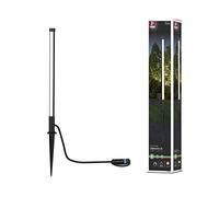 Paulmann 94530 Plug & Shine Lampe d'extérieur LED Borne Pin IP65 avec 1 ampoule de 5,5 W, dimmable, anthracite, éclairage de jardin, aluminium, matière plastique, 3000 K