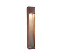 Paulmann 94678 luminaire d'extérieur LED borne lumineuse Trabia IP44 600 mm carré incl. 1x3,5W Outdoor Bois 3000K GU10