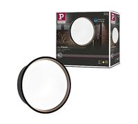 Paulmann 94696 luminaire d'extérieur LED Applique Platomo Résistant à l'eau de mer IP44 rond 180 mm 3000K 14,5W 1200lm 230V Noir plastique