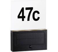 Paulmann Applique solaire Neda 94725 pour numéro de maison avec détecteur IP44 2200K 1W Anthracite