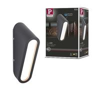 Paulmann Applique d'extérieur LED Cliff – IP44 résistant à l'eau de mer – 3000K 9,5W Anthracite