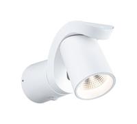 Paulmann 94832 Applique d'extérieur LED Cuff détecteur de mouvement IP44 76x217 mm 3000K 10W 700lm 230V 70° Blanc aluminium luminaire d'extérieur