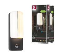 Paulmann 94853 Applique d'extérieur LED Bonnie détecteur mouv. respect insectes et résistant eau mer IP44 93x77 mm 2200-3000K 8,5W 560lm 230V Anthra.