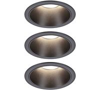 Paulmann 94869 Cole Coin Spot encastrable LED 6 W noir