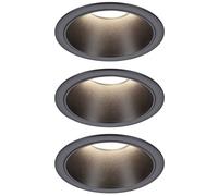 Paulmann 94869 Cole Coin Spot encastrable LED 6 W noir