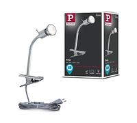 Paulmann 95426 Liseuse spot à pince Finja max. 35 watts éclair. de tableau Chrome mat lampe de tableau métal, plastique applique déportée GU10