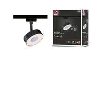 Paulmann 95589 URail LED spot sur rail 3 Step Dim Circle 160 lm 5 W 3000 K dimmable 230 V noir mat Système de rails