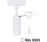 Paulmann 95655 Elément pour système d'éclairage sur rail haute tension Adaptateur pendulaire blanc signal