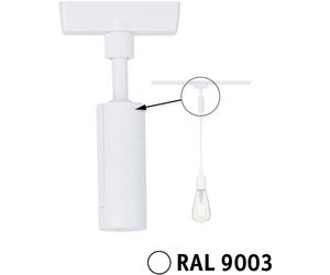 Paulmann 95655 Elément pour système déclairage sur rail haute tension Adaptateur pendulaire blanc signal