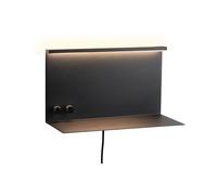 Paulmann 96773 Applique LED Jarina USB C 4,5 / 1x1,6W 540lm / 200lm gradable 350x170mm Noir mat Métal 3000K