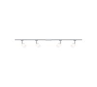 Paulmann 96898 Kit système rails URail Blossom max. 4x10 watts Rail lumineux Chrome mat, Chrome, Satiné Éclairage de plafond Métal, plastique Rail de plafond G9