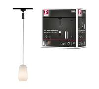 Paulmann Luminaire sur rail Urail monophasé haute tension E27 20 W LED noir mat, chrome