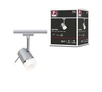 Paulmann Luminaire sur rail Pipe URail GU10 – haute tension – LED max. 10 W – dimmable – chromé mat
