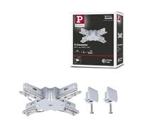 Paulmann 97657 URail Connecteur en x 104 x 104 mm max. 1 000 W chrome mat Système de rail URail