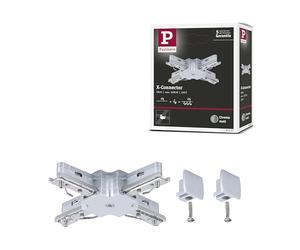 Paulmann 97657 URail Connecteur en x 104 x 104 mm max. 1 000 W chrome mat Système de rail URail