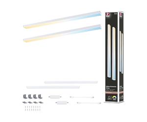 Paulmann 98615 LED sous-meubles Inline 2x4W 350x26 mm 2x350lm 24 V Blanc dépoli Tunable White