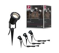 Paulmann 98897 Garden Spot Special Line, IP44 GU10, 3x3,5W, 230V, 3000K, noir Alu