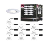 Paulmann Spot encastré LED Calla orientable 30° D.90mm 6W 680lm 4000K 230V BBC IP65 - Lot de 10