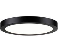 Paulmann Plafonnier Abia 70984 – LED 22 W blanc chaud (2700K) 2200 lm rond 300 mm noir mat
