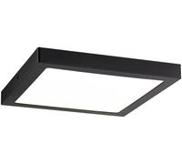 Paulmann - Plafonnier Carré Led Abia Noir Mat 30 Cm - Noir