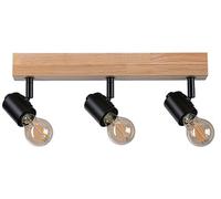 Paulmann Arvid plafonnier 3x20 W noir-bois 66772