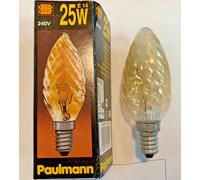 PAULMANN Bougie 25W E14 Or Lampe Flamme Éclairage 240V Dimmable