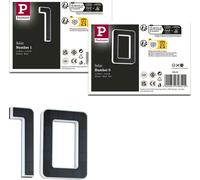 Paulmann Bundle Lampe solaire à LED pour numéro de maison numéro 10