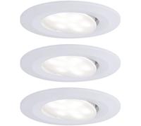 Paulmann Calla Spot LED encastrable pour salle de bains jeu de 3 18 W IP65 blanc mat