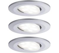 Paulmann Calla Spot LED encastrable pour salle de bains jeu de 3 19.5 W IP65 chrome (mat)