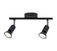 Paulmann Carolina Spot Pour Plafond, 2 Lampes Ip44 anthracite, chromé