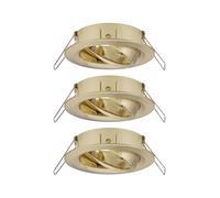 Paulmann Spot encastré Choose 92489 – 3x10W laiton brossé orientable Ø84mm 50° gradable