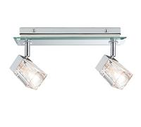 Paulmann Deckenleuchte Trabani IP44 max. 2x20W G9 Chrom/Transparent 230V Metall/Glas