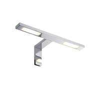 Paulmann Double Hook LED 2 x 3,2 W 2 700 K, chrome | Kit de 1 luminaire, IP44, idéal pour les miroirs et les armoires, avec driver LED, blanc chaud