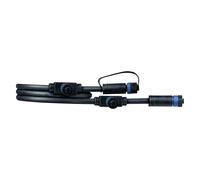 Paulmann Câble extérieur Plug&Shine 93994 – IP68, 1 m, 1 entrée 3 sorties, 2x1,5 mm² Noir/Plastique
