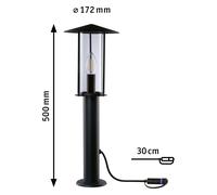 Paulmann Borne d'éclairage LED Classic 94322 Plug&Shine 2 W IP44 3000K anthracite