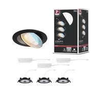 Paulmann Spot encastré Anmus 3x5W LED gradable Noir 92258
