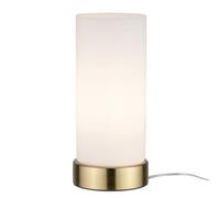 Paulmann Lampe À Poser Pinja Laiton/Opale laiton brossé, blanc opale