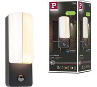 Paulmann LED Applique murale d'extérieur Bonnie Détecteur de mouvement àcrépusculaire (IR) Insect-friendly et résistant à l'eau de mer