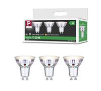 Paulmann LED Efficient-Line, lot de 3, GU10, 2,5 W, 3 000 K, argent | Technologie LED efficace, 3 × 450 lm, une lumière qui ménage les yeux, pour douilles GU10