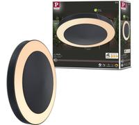 Ext 230v Plafonnier Circula 14w 1800lm Tunwarm Détect. Mvt Zb Ip44 Anthra