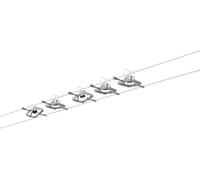 Paulmann MacII 94133 Système complet d'éclairage sur câble GU5.3 50 W LED chrome (mat)
