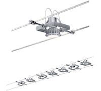 Paulmann Système complet d'éclairage sur câble MacII 94152 GU5.3 70 W LED chrome mat