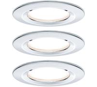 Paulmann Spot encastrable Nova salle de bains – lot de 3 LED 18 W IP44 Chrome (brillant)
