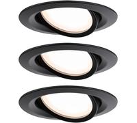 Paulmann Nova spot encastré 3x6 W noir 93080